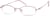 Angle view of Oval Glasses 463619 in Pink thumbnail