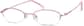 Angle view of Oval Glasses 463619 in Pink thumbnail