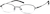 Angle view of Oval Glasses 463621 in Black thumbnail
