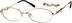 Oval Glasses 465414 in Gold