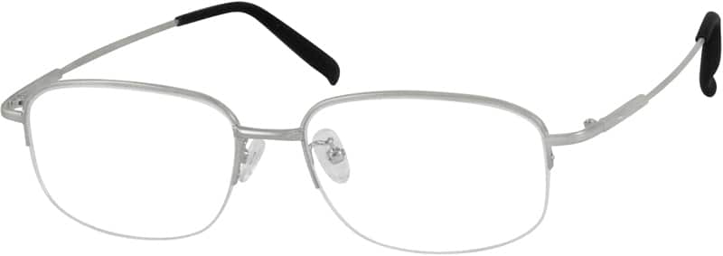 Silver Rectangle Glasses #465511 | Zenni Optical