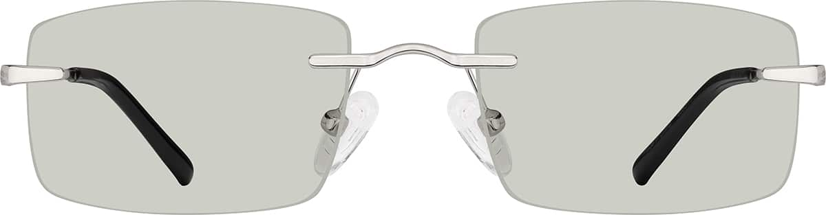 Image of 466511 Rimless Stainless Steel With Spring Hinges