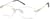Angle view of Rimless Glasses 466514 in Gold thumbnail