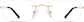Front view of Customizable Rimless Glasses 466514 in Gold thumbnail