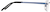 Side view of Rimless Glasses 466516 in Blue thumbnail