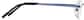 Side view of Customizable Rimless Glasses 466516 in Blue thumbnail