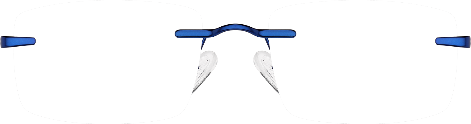 Blue Rimless Glasses #466516 | Zenni Optical