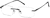 Angle view of Rimless Glasses 466521 in Black thumbnail