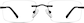 Front view of Customizable Rimless Glasses 466521 in Black thumbnail