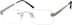 Rimless Glasses 466611 in Silver