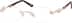 Rimless Glasses 467014 in Gold