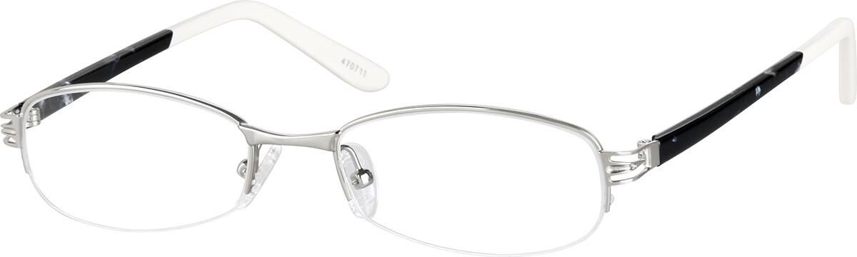 Angle view of Oval Glasses 470711 in Silver