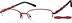 Oval Glasses 470818 in Red