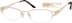 Rectangle Glasses 472414 in Gold