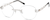 Angle view of Rimless Glasses 472611 in Silver thumbnail