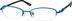 Rectangle Glasses 473316 in Blue