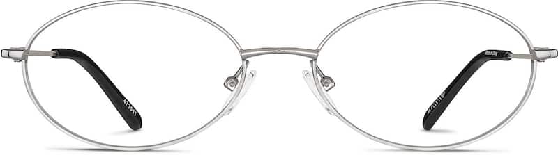 Silver Oval Glasses