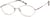 Angle view of Oval Glasses 473519 in Pink thumbnail