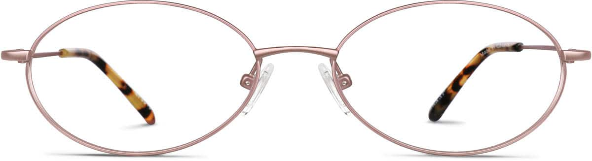 Front view of Oval Glasses 473519 in Pink