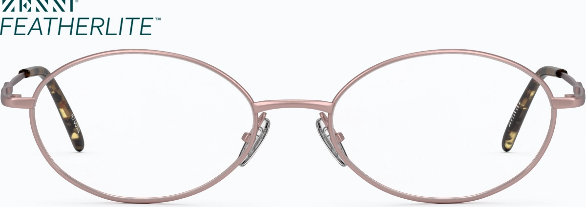Front view of Oval Glasses 473519 in Pink thumbnail