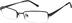 Rectangle Glasses 476121 in Black
