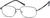 Angle view of Rectangle Glasses 478912 in Gray thumbnail