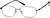 Angle view of Rectangle Glasses 478921 in Black thumbnail