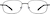 Front view of Rectangle Glasses 478921 in Black thumbnail