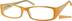 Rectangle Glasses 481222 in Orange