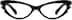 Cat-Eye Glasses 483921 in Black