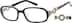 Rectangle Glasses 484121 in Black