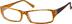 Rectangle Glasses 484222 in Orange