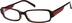 Rectangle Glasses 486518 in Red