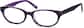 Angle view of Oval Glasses 487217 in Purple thumbnail