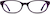 Front view of Oval Glasses 487217 in Purple thumbnail