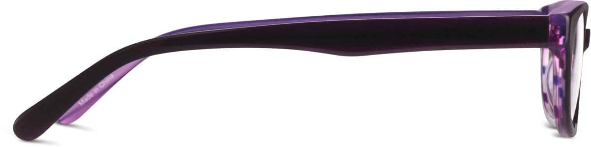 Side view of Oval Glasses 487217 in Purple