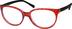 Square Glasses 487518 in Red