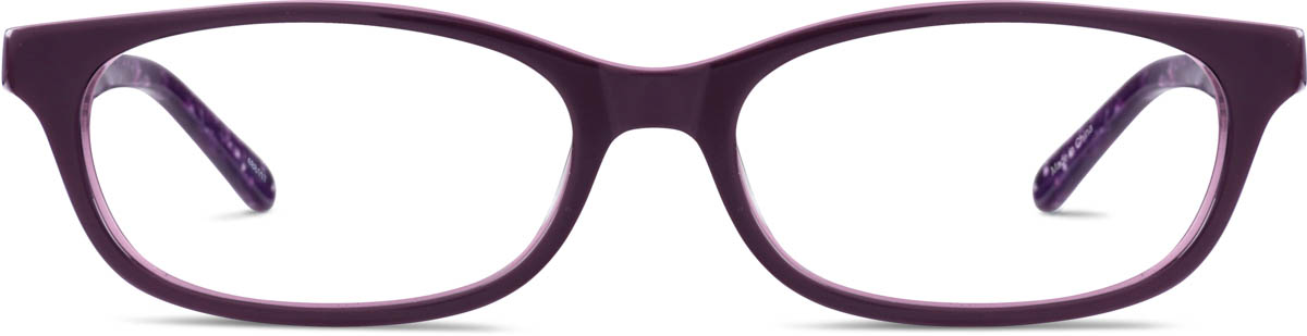 Purple Oval Glasses