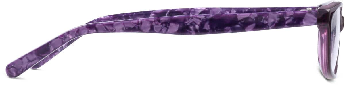 Side view of Oval Glasses 488117 in Purple