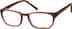 Rectangle Glasses 489115 in Brown
