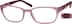 Rectangle Glasses 489119 in Pink