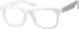 Square Glasses 489430 in White