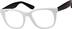 Square Glasses 489530 in White