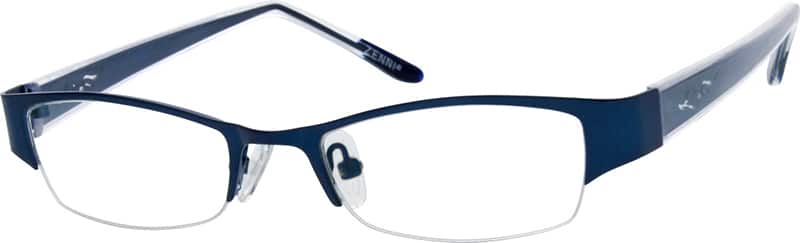 Blue Rectangle Glasses #490216 | Zenni Optical