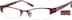 Rectangle Glasses 490218 in Red