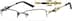Rectangle Glasses 492421 in Black
