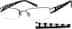 Rectangle Glasses 493412 in Gray
