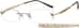 Rimless Glasses 493514 in Gold
