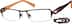 Rectangle Glasses 493615 in Brown