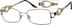Rectangle Glasses 495915 in Brown
